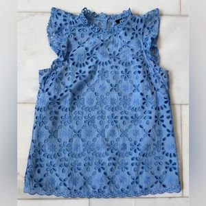 SOLD JCrew Blue Lace Top